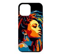 WPAP Art African American Woman Dreds Braids Beauty Case for iPhone 12 Pro Max
