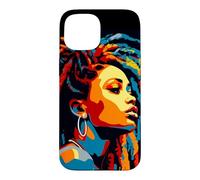 WPAP Art African American Woman Dreds Braids Beauty Case for iPhone 15