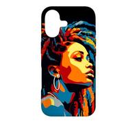 WPAP Art African American Woman Dreds Braids Beauty Case for iPhone 17