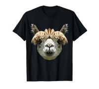 WPAP Popart Alpaca Head in Polygon Style T-Shirt