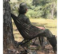 WPBXQKWAY Low Down Hunting Tree Seat, Outdoors Low Down Hunting Seat -tree Seats For Hunting, Lightweight Hunting Hammock Chair, Folding For Deer And Camping(Green b)