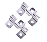 WPC Clips, 100 Pieces, Patio Clips, WPC Plank Mounting Clips, 8.5 mm Stainless Steel Mounting Clips, Silver (8.5 mm)