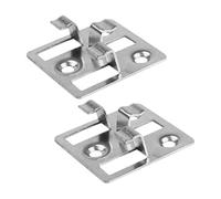WPC Decking Clips, Pack of 100 Stainless Steel Patio Clips, Patio Attachment, Steel Clips, Hidden Spacers for WPC BPC Decking (Silver, Gap 5 mm, Height 8 mm)