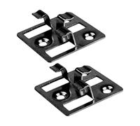 WPC Decking Clips, Pack of 100 Stainless Steel Patio Clips, Patio Attachment, Steel Clips, Hidden Spacers for WPC BPC Decking (Black, Gap 5 mm, Height 9 mm)