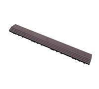 WPC Decking Edge Trim, Composite Border for Outdoor Patio Flooring | Waterproof WPC deck trim, low-upkeep, various sizes and wood-tone colors(Straight-Grain Dark Coffee,60cm)