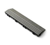 WPC Decking Edge Trim, Composite Border for Outdoor Patio Flooring | Waterproof WPC deck trim, low-upkeep, various sizes and wood-tone colors(Straight-Grain Grey,30cm)