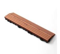 WPC Decking Edge Trim, Composite Border for Outdoor Patio Flooring | Waterproof WPC deck trim, low-upkeep, various sizes and wood-tone colors(Straight-Grain Mahogany,30cm)