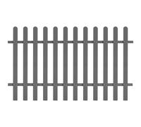 WPC Picket Fence Outdoor Fence Panel Lawn Barrier Garden Border Edge vidaXL