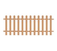 WPC Picket Fence Outdoor Fence Panel Lawn Barrier Garden Border Edge vidaXL