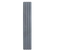 WPC Composite Cladding Grey Boards x 4 Co Extrusion Wall Slatted Panels 250cm Length x 22cm Wide 2.2SQM Woodgrain Plastic Interlocking Design Indoor Outdoor Vertical or Horizontal Fixings Included