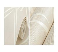 WPCBAA Beige,White,Grey Modern Wallpaper for Bedroom Walls Covering Living Room Wallpapers Roll Geometric Wall Paper (Color : Beige)