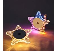 wpdash Starfish Night Light for Kids Motion-Activated & Dimmable Safe Magnetic Base Ideal for Nursery, Playroom, Bathroom Auto-On at Night 3 Adjustable Colors Under-The-Sea Theme Night Light