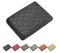 WPDUIODF Car Armrest Cover, Auto Leather Waterproof,Upgrade Universal Style Memory Cotton Car Armrest Box Pad,Cushion Protector For Center Console(Black)