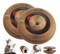 WPDUIODF Claw Coil, Claw Coil Cat Toy, Foldable Scratch Board Toy,Magnetic Suction Interactive Indoor Playboard, Does Not Take Up Space, For Indoor Cats(2pc)