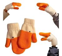 WPDUIODF Cute Goose Mittens, Knitted Fleece Lined Winter Mittens,with Thermal Soft Lining,for Girl Friend Women(1pcs)