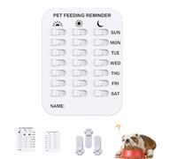 WPDUIODF Did You Feed The Cat Tracker, Magnetic Pet Feeding Reminder, Pet Has Been Fed Schedule Clip, Daily Pet Care Tracker,Morning Noon Night Tracking, Wall-Mountable