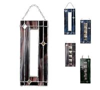 WPDUIODF Handmade Stained Glass Photo Booth Frame, Vertical Hanging Photo Strip Frame, Frame Stained Glass Photo,Commemorative Gift For Women & Men,for Memory Display(#3)