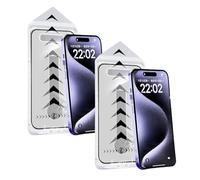 WPDUIODF Invisible Screen Protector, Durable Screens Armor,Fingerprint-Proof Dust Free Without Bubbles Smooth Touch,For IPhone 13/14/15/16/17 Pro Max(2PCS - HD,15promax)