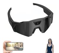 WPDUIODF Pov Glasses 4K Baseball Sunglass, Smart Action Recording Eyewear,with Cameras Audio Video, With A 32G Memory Card, For Skiing Cycling Goggles(StyleB)