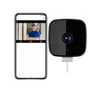 WPDUIODF Smart 2K Window Security Camera, 3MP HD Indoor/Outdoor, 24/7 Recording, With Enhanced Color Night Vision,Wireless Stick-On Installation(With 64G TF card)