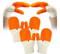 WPDUIODF Winter Goose Gloves,Funny Novelty Animal Gloves,Design Gloves, Warm Cozy Gift For Women(2)