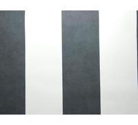 WPE® AS Creation Textured Black and White Vinyl Stripe Wallpaper - Modern Striped Wall Covering for Living Room, Bedroom, Accent Walls 358925