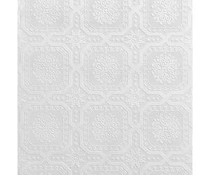 WPE® Belgravia Chatsworth 5842 White Blown Vinyl Paintable Wallpaper - Textured, Durable, Embossed Design - DIY Friendly, Washable, Ideal for Living Room, Hallway, or Ceiling - 10m x 53cm Roll