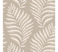 WPE® Belgravia Decor Langdale Leaf Beige Wallpaper 33333 | Botanical Textured Luxury Feature Wall Living Room Bedroom Hallway Washable