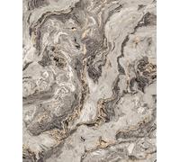 WPE® Luxury Marble Vinyl Wallpaper Roll 10.05m x 53cm - Grey, Beige & Gold Vein Abstract Stone Design for Elegant Interior Walls 78601