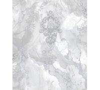 WPE® Luxury Vinyl Grey/silver Damask Marble Wallpaper 62513 For Home/ Office/ Bedroom