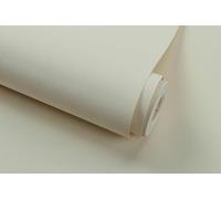 WPE® Shimmer Plain Off White Textured Vinyl Wallpaper - Smooth Wall Covering, Washable, Durable, Free Match, 9.5m x 53cm Roll - 571002