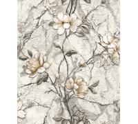 WPE® Stone Floral Bloom Mountain Flower Black/grey Luxury Vinyl Wallpaper 62502