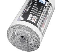 WPE® Thermal Graphite Wall Lining Paper - 10m Long [Not 7.5m Long Like Others], Thick & Durable Paste-The-Wall Insulation Roll for Energy Efficiency & Heat Protection