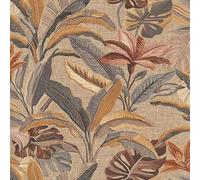 WPE® Vasari Sofia Tropical Leaf Sandalwood Heavyweight Vinyl Wallpaper - Warm Neutral Botanical Wallpaper for Living Room, Bedroom & Hallway - Paste the Paper - 400600