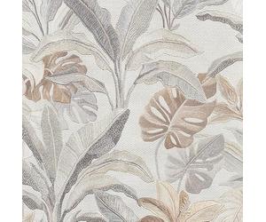 WPE® Vasari Sofia Tropical Leaf Teal & Gold Heavyweight Vinyl Wallpaper - Botanical Leaf Wallpaper for Living Room, Bedroom & Hallway - Paste the Paper - 400631