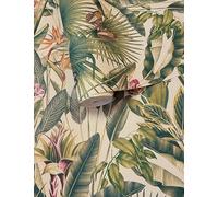 WPE® VASARI Zanzibar Green Purple Heavyweight Vinyl Paste THE Paper Wallpaper 400020
