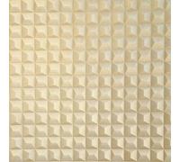 WPE® Wallpaper Empire Washable Italian Vinyl 3D Geometric Cube Effect Wallpaper Gold M95685