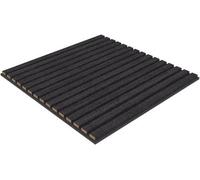 WPE® Wpe 60X60Cm Black Acoustic Wall Panel - Sound Absorbing Wood Slat Panel For Media Walls, Home & Office Decor