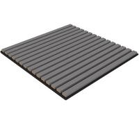 WPE® Wpe 60X60Cm Grey Acoustic Wall Panel - Sound Absorbing Wood Slat Panel For Media Walls, Home & Office Decor