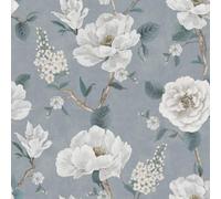 WPE® Wpe Arthouse Ashley Floral Light Blue Vintage Flower Wallpaper E101064Ah