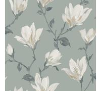 WPE® Wpe Arthouse Lily Floral Sage Wallpaper Botanical Wall Covering For Bedroom, Living Room, Accent Wall E101067Ah