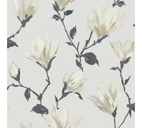 WPE® Wpe Lily Floral Cream Wallpaper Botanical Wall Covering For Bedroom, Living Room, Accent Wall E101066Ah