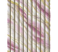 WPE® Wpe Marble Effect Metallic Vinyl 3D Wall Panel Design Wallpaper - Soft Lilac & Pink Tones With Gold Veins Sl1154 - 10.05L X 0.52W