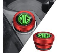 WpecM Car Cigarette Lighter Plug Cover For MG ZS 2020-2025 2026 ZS, Cigarette Lighter Cover Cap Car Cigarette Lighter Socket Cover Dustproof Waterproof Shockproof Durable,B-Red