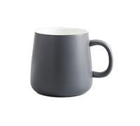 wpenshiDM125 Coffee Cup 380ML Simple Ceramic Coffee Cup Household Milk Cup Breakfast Cup Office Drinking Cup Ceramic Tea Mug(Gris)