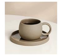 wpenshiDM125 Coffee Cup Ceramic Coffee Cup Set Vintage Coarse Ceramic Tea Cup Exquisite Ceramic Water Cup Ceramic Tea Mug(Gris)