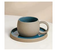 wpenshiDM125 Coffee Cup Ceramic Coffee Cup Set Vintage Coarse Ceramic Tea Cup Exquisite Ceramic Water Cup Ceramic Tea Mug(Blue)