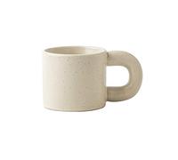 wpenshiDM125 Coffee Cup Creative Design of Ceramic Coffee Cup with Thick Handle Small Flaws Water Cup Tea Cup Coffee Cup Ceramic Tea Mug(White)