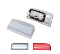 WPHLYZ For Land For Rover For Range For Rover For L322 2003-2012 2pcs Car LED Tailgate Backup Reverse Lights Side Mirror Turn Signal Lamp(Clear lens)