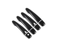 WPHLYZ for Nissan for Altima 20013 2014 2015 2016 2017 2018 Car Carbon Fiber Style Black Exterior Door Handle Moulding Cover Trim Sticker Decor Accessories Exterior Door Handle Cover(Black)